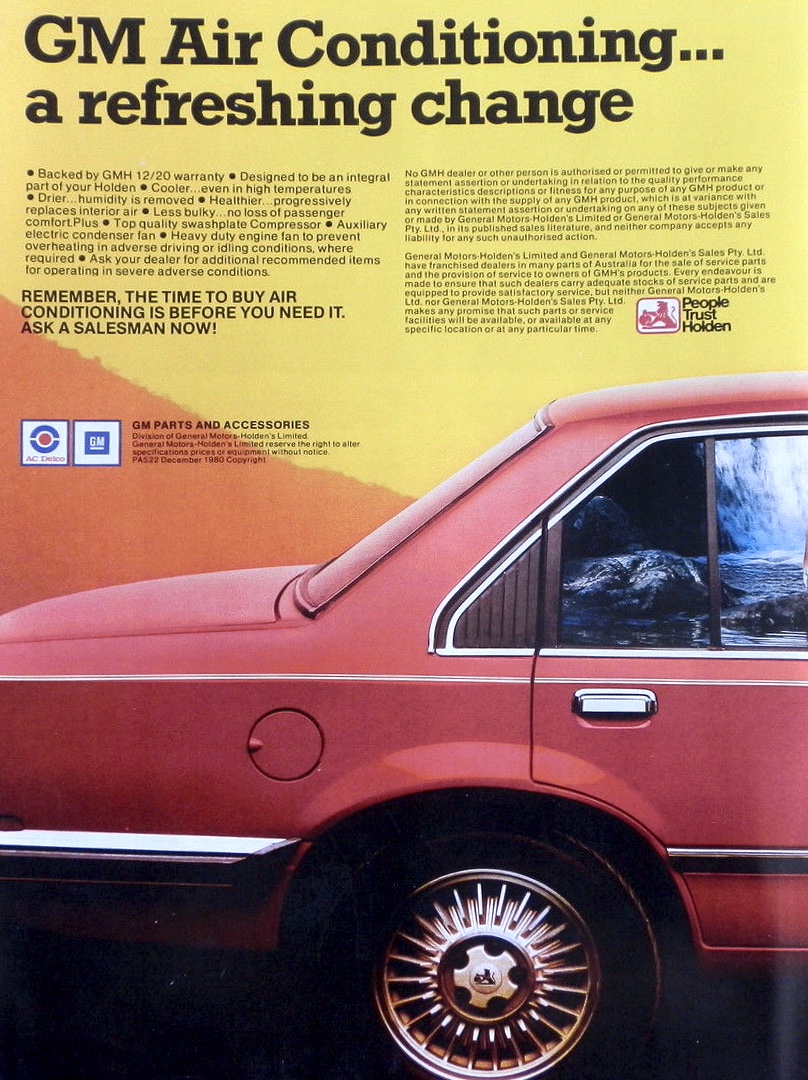 1980 Holden Air-Conditioning Brochure Page 2